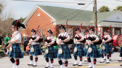 The Tybee Island Irish Heritage Celebration Parade, one of the popular annual events.